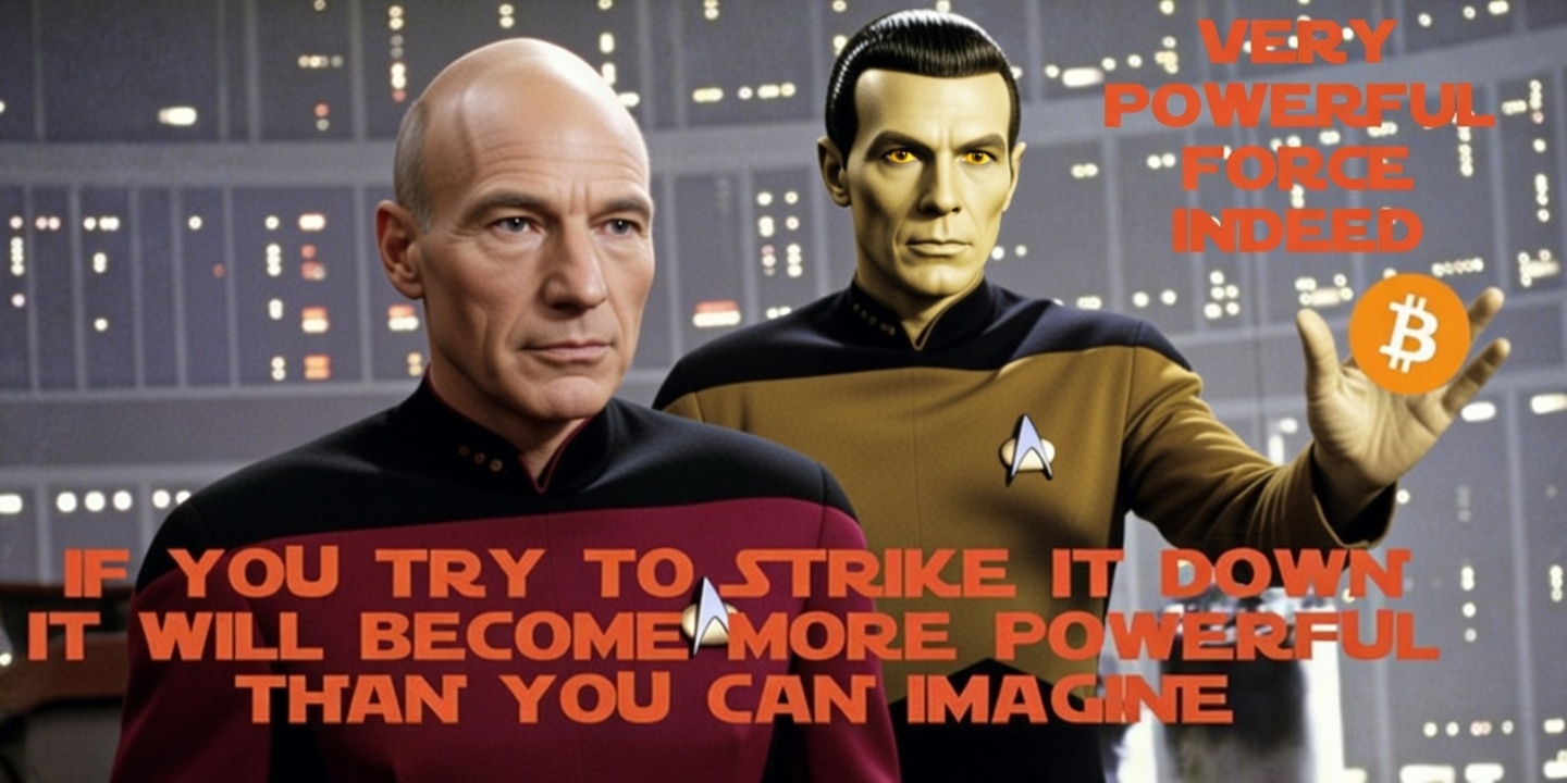 Very Powerful Force Indeed - DarfCoin Strike Down meme